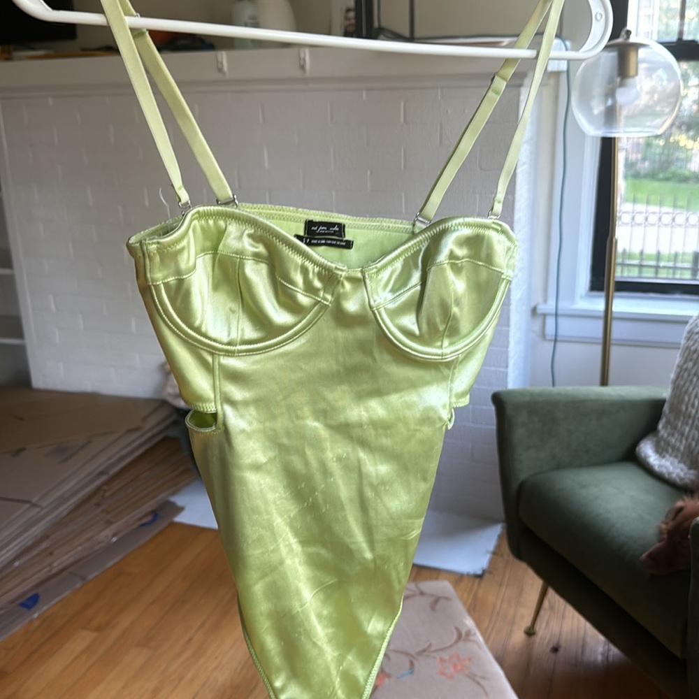 Urban Outfitters Lime green bodysuit